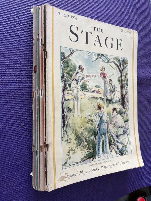 Lot of (5) The Stage Magazines 1933,1935,1937