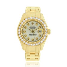 Rolex 18K Yellow Gold Datejust Pearlmaster 29mm