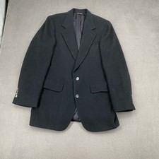 Pincus Brothers Maxwell Mens 100% Camel Hair Blazer 40R Navy Vintage Made in USA
