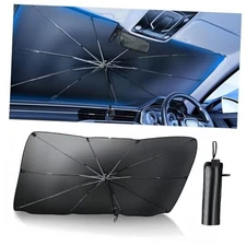 Car Windshield Sun Shade Retractable - YZÉ Premium UV Blocker 55.11"L x 30.7"W