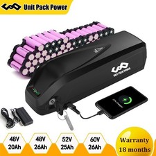 Ebike Battery 72V 60V 52V 48V 25Ah 20Ah Samsung Li-ion battery for 0-3000W Motor