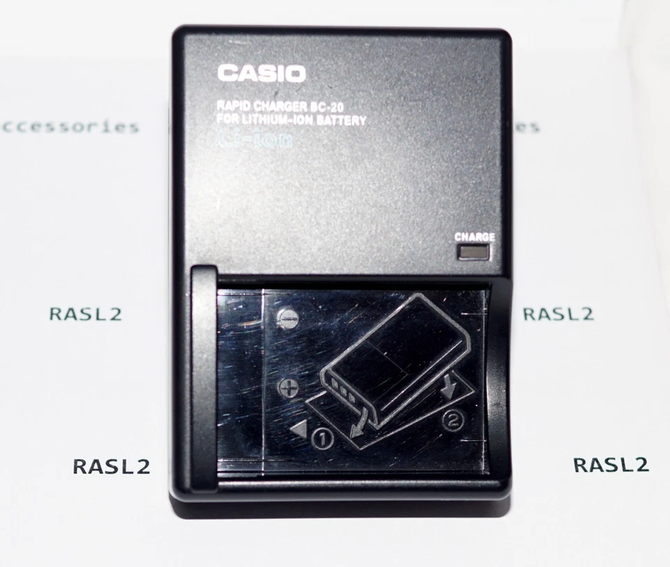 Genuine Casio BC-20 Charger for Casio NP-30 NP30 NP-30DBA QVR3 QVR4 - Image 2 of 4