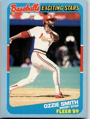 Ozzie Smith 1989 Fleer Baseball's Exciting Stars Baseball St. Louis Cardinals