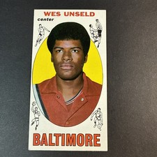 1969-70 Topps Basketball #56 Wes Unseld Baltimore Bullets ROOKIE CARD RC HOF EX!. rookie card picture