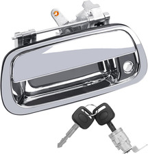Chrome Tailgate Liftgate Handle w Lock Cylinder Keys for 2000-2006 Toyota Tundra