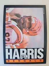 1985 Topps Football Card 216 ML Harris Cincinnati Bengals
