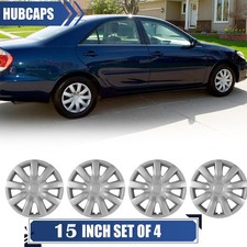 4pcs Silver Steel Wheel Covers 15 Hubcaps For 2002-2006 Toyota Camry Snap-on 4pcs Silver Steel Wheel Covers 15 Hubcaps For 2002-2006 Toyota Camry Snap-on