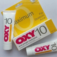 2 X 25g OXY 10 Acne Treatment Cream 10 Benzoyl Peroxide For Pimple Spot Control