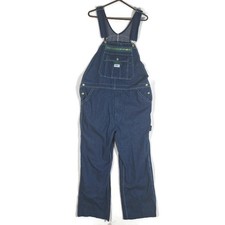 Liberty Blue Denim Carpenter Bib Overalls Mens Tag 40x30 Actual 42x29 Farmer