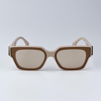 Matte Beige Frame Sunglasses with Brown Lenses. Never worn. Sporty Fendi FENDI O main image 4