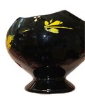 Vintage L.E. Smith Black Amethyst  6.50" Pedestal Candy Dish With Scalloped Edge — photo 4