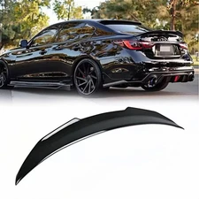 Duckbill Trunk Spoiler PSM Wing Gloss Black For Infiniti G35 G25 G37 Sedan ABS
