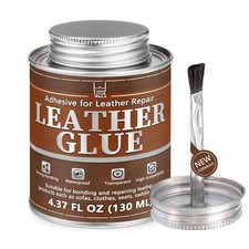 Leather Glue, 130ml Waterproof High Strength Adhesive, Clear Flexible Repair ...
