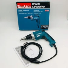 Makita FS6200 Drywall Screwdriver Screw Gun 6000 RPM Corded 1/4in Chuck Hex 6A