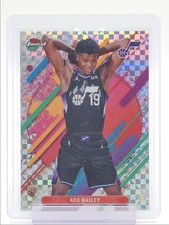 ACE BAILEY 2025-26 TOPPS FINEST RARE ROOKIE CHECKERBOARD JAZZ RC Q2161