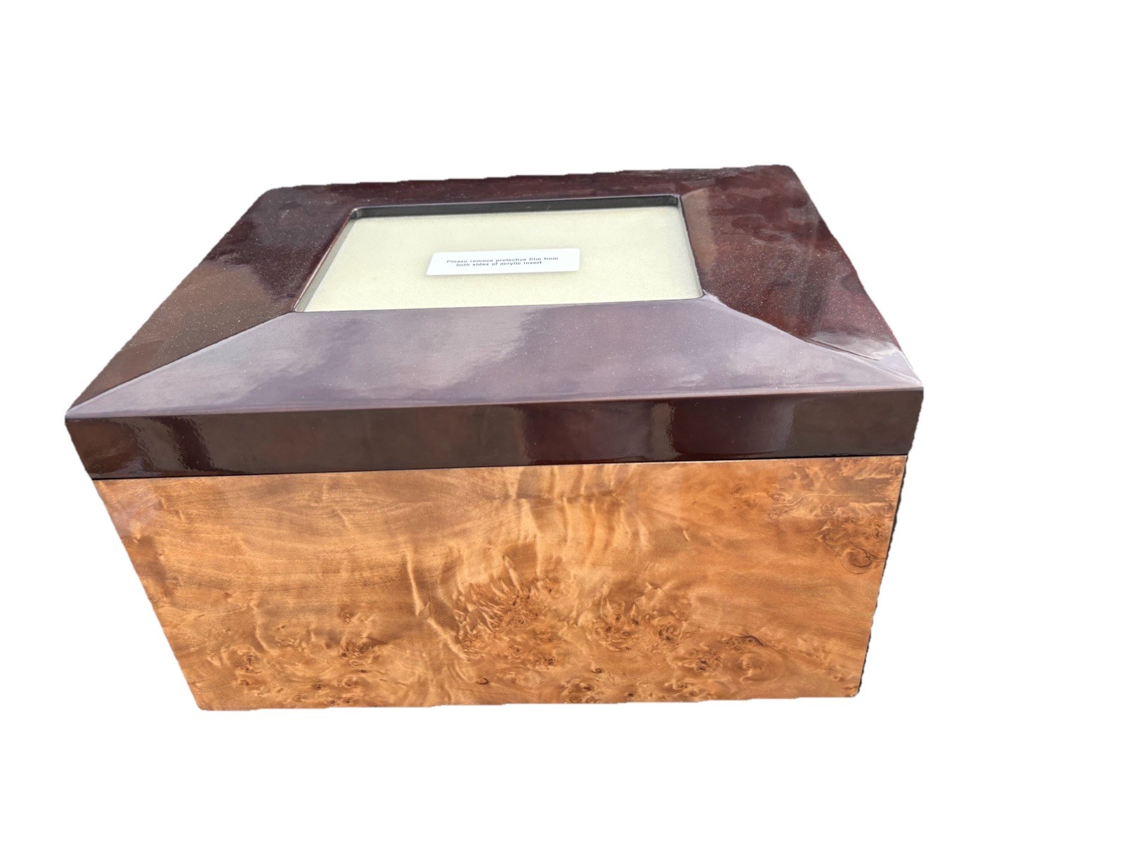 Complete Pre-need Memorial for Cremation kit Wood Memory Box