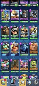 CR 67 LVL | 38 MAXED CARDS | 11K+ Trophies | 14K+ GEMS | 500K+ GOLD | CHEAP