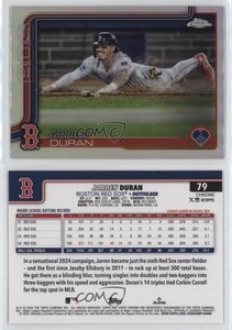 2025 Topps Chrome Image Variation SP Image Variation Jarren Duran #79
