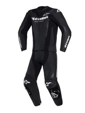 Alpinestars GP Force V2 Motorrad Lederkombi 2-teilig Gr. 56 - Herren Schwarz