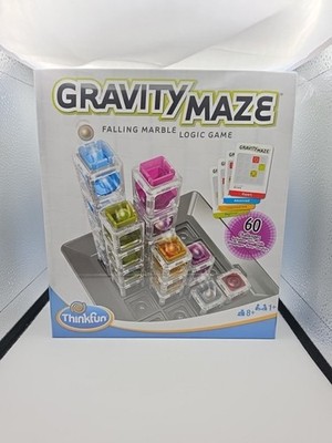 GRAVITY MAZE ThinkFun Falling Marble Logic Game Complete