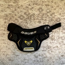 Bauer Supreme MAX SOR3 Ice Hockey Groin Pad S/M Thermo Max+ Black Yellow