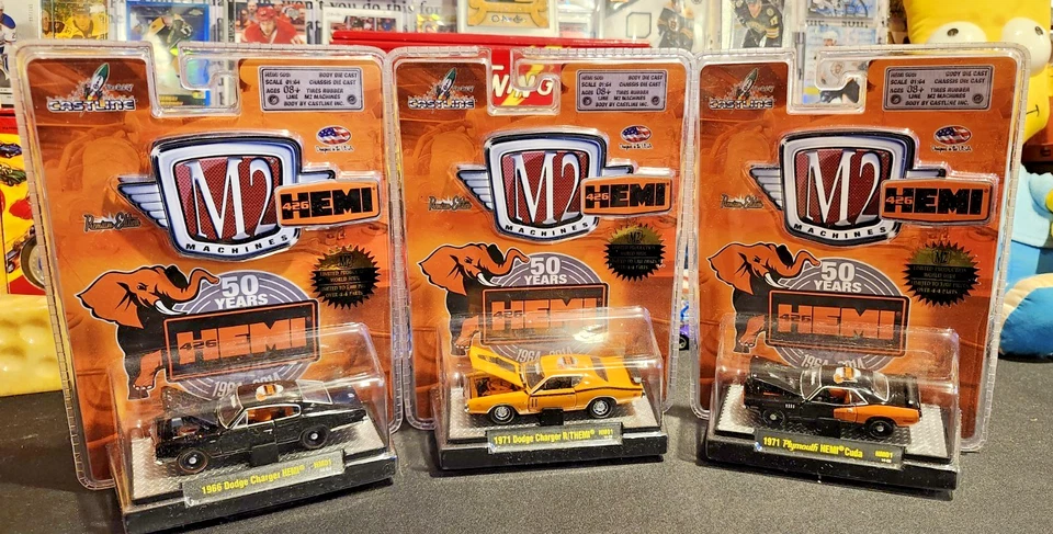 (6) RARE LIMITED PRODUCTION 5,000 PIECES M2 MACHINE HEMI 426 SET MINT CONDITION! - Image 2 of 4