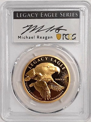 2025 Cook Islands $200 1 Oz Gold Legacy Eagle PCGS PR70DCAM 1st