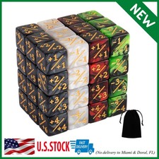 48 Pieces Magic the Gathering Token Dice Counters Marble Cube D6 Dice Loyalty