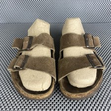 Birkenstock Arizona Sandals Womens 35 Brown Buckle Casual Made In Germany