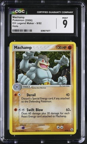 CGC 9 MINT Machamp 2006 EX Legend Maker 9/92 Holo Pokemon Card