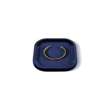 Resilient Velvet Jewelry Display Tray for Ring Earrings Bracelet Necklace, Fl...