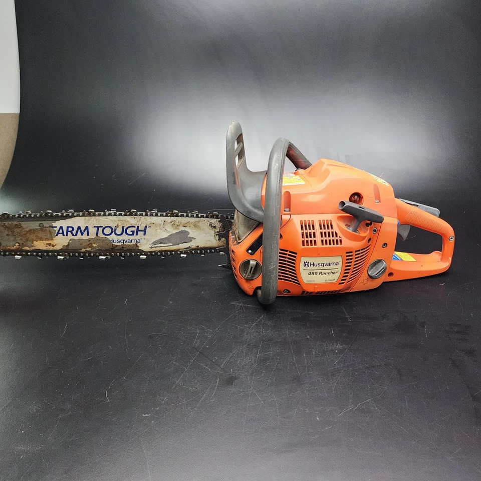 Husqvarna 455 Rancher 20" Gas Chainsaw X-TORQ Engine Power Saw Farm Tough ⚙️ - Image 2 of 4