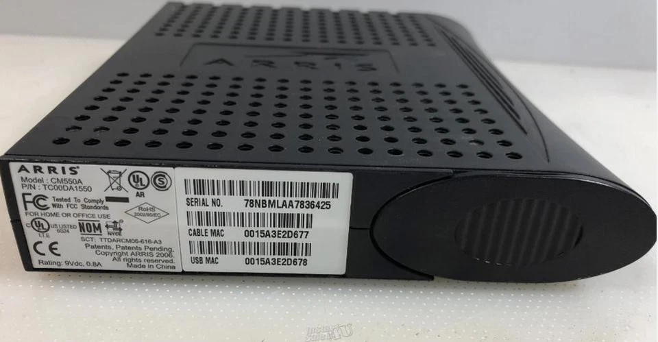 Arris / Touchstone CM550A DOCSIS 2.0 Cable Modem Router Easy Install - Image 4 of 4