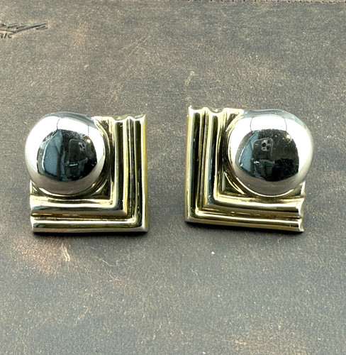 925 Sterling Silver Mexican Clip-On Earrings