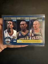 2002 Topps League Leaders Allen Iverson Ron Artest Jason Kidd John Stockton /500