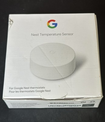 Google Nest Temperature Sensor T5000SF Smart Thermostat Sensor Open Box New