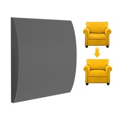 MYLIFESION Couch Cushion Support Sagging Seat, 20x20x2 Inches High-Density Foam