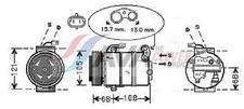 AVA Clever Choice Kompressor Klimaanlage OLAK138 für ZAFIRA OPEL 12V ASTRA T98