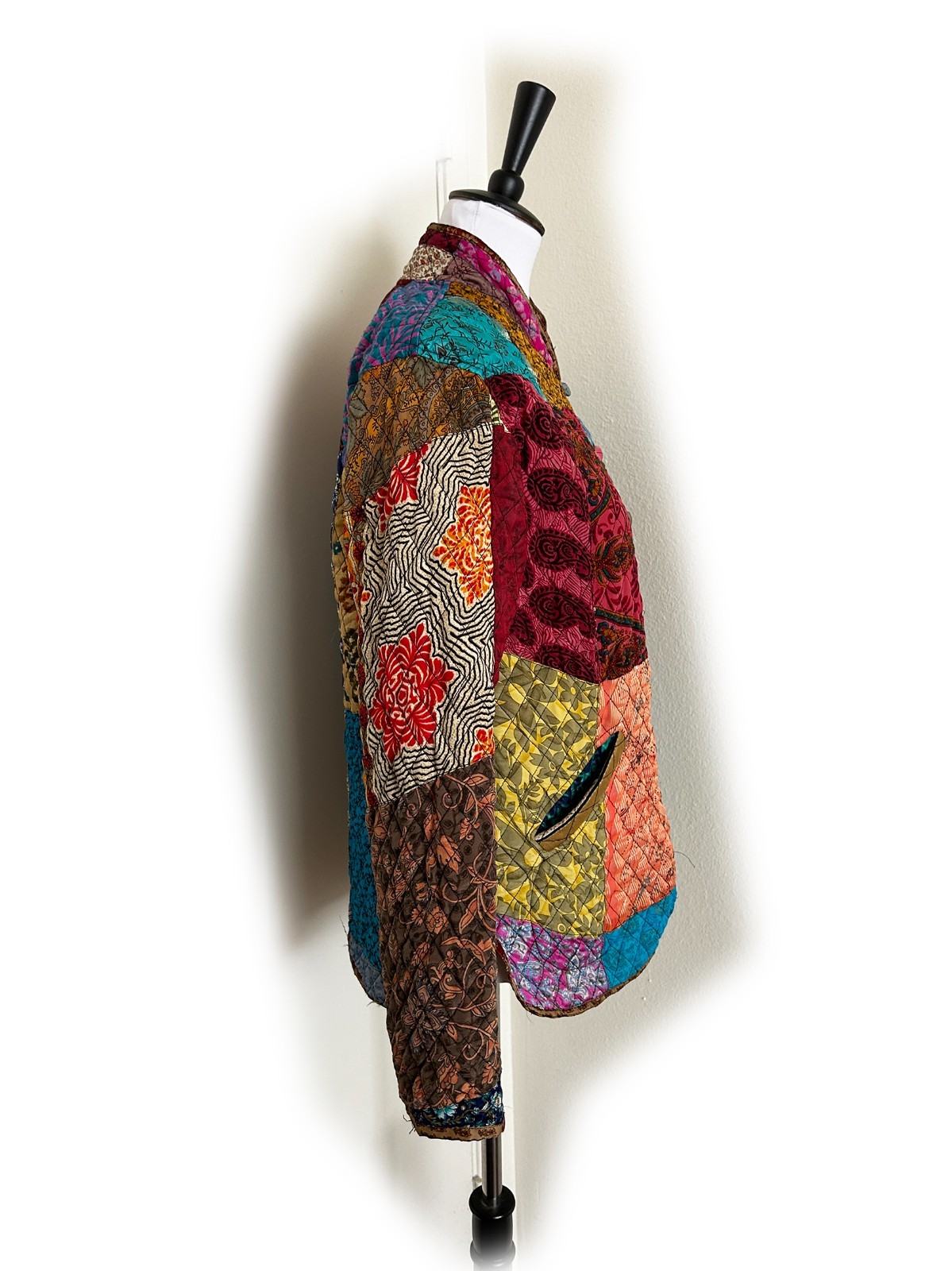 Sacred Threads Patchwork Quilted Jacket Women's S… - image 5