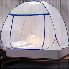 Pop-Up Mosquito Net Tent Foldable Mosquito Net Zipper Single Door Netting Tent