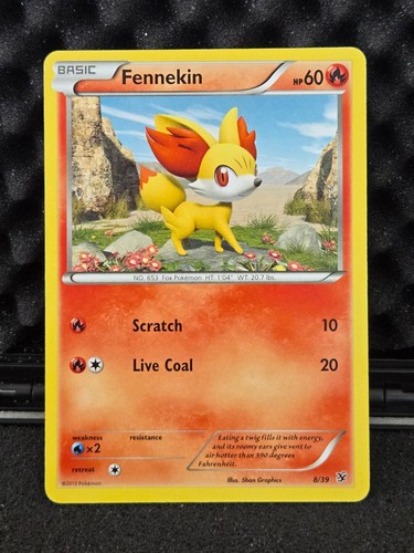 Fennekin 8/39 Kalos Starter Set Pokemon Near Mint