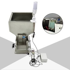 110V 110W Auto Vibrating Feeder Feeding Device Stainless Steel 11.8×11.8'' Silo