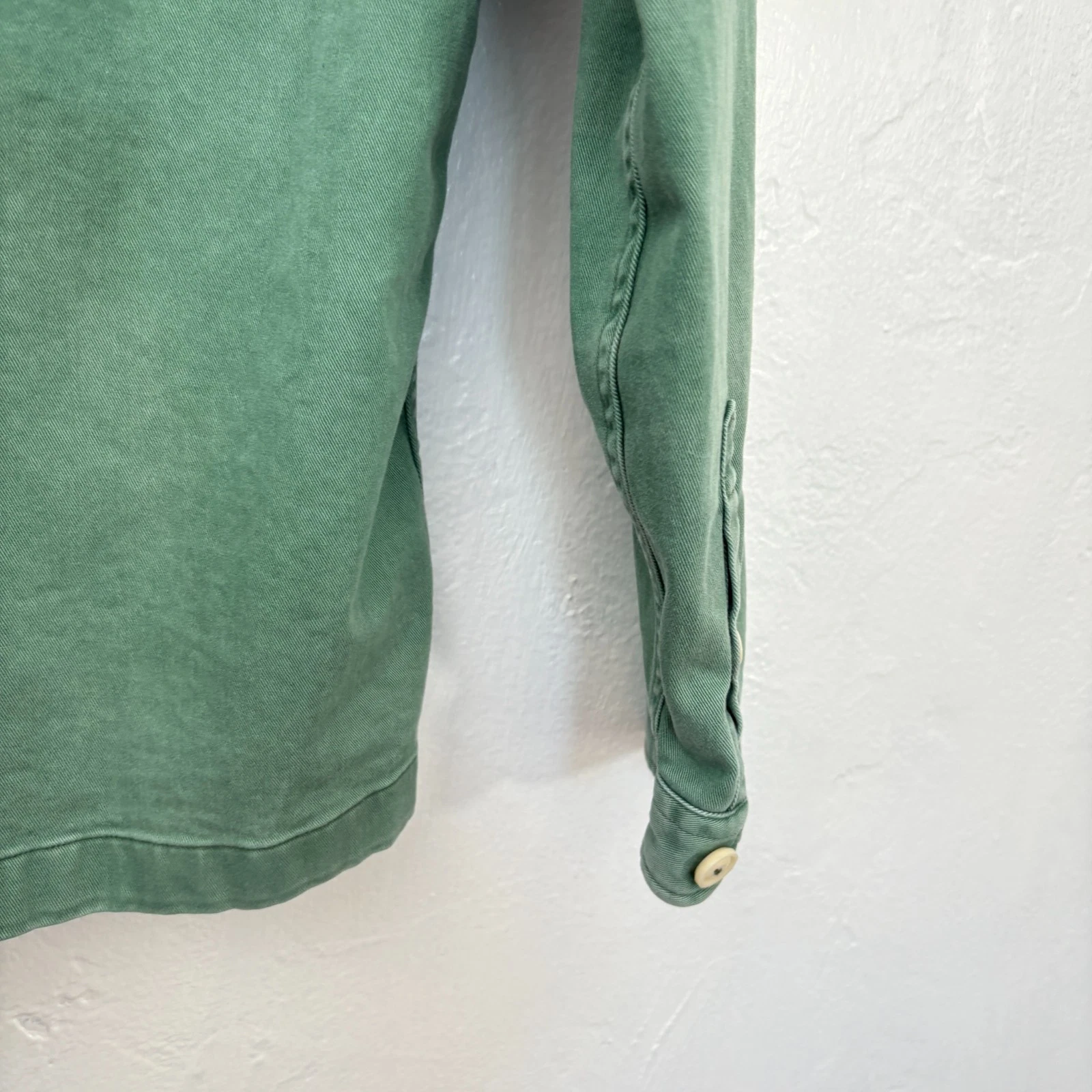 Brooklyn Tailors + Willys Detroit Chore Coat Men Size Medium Green Fits Small image 14