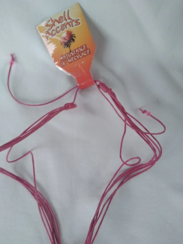 Painted MOP Shell Ethnic Hawaiian Polynesia Necklace Boho  22" US  Seller New - Image 3 of 4