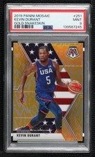 2019 Mosaic USA Basketball Gold Snakeskin Prizm 2/8 Kevin Durant PSA 9 MINT fb8