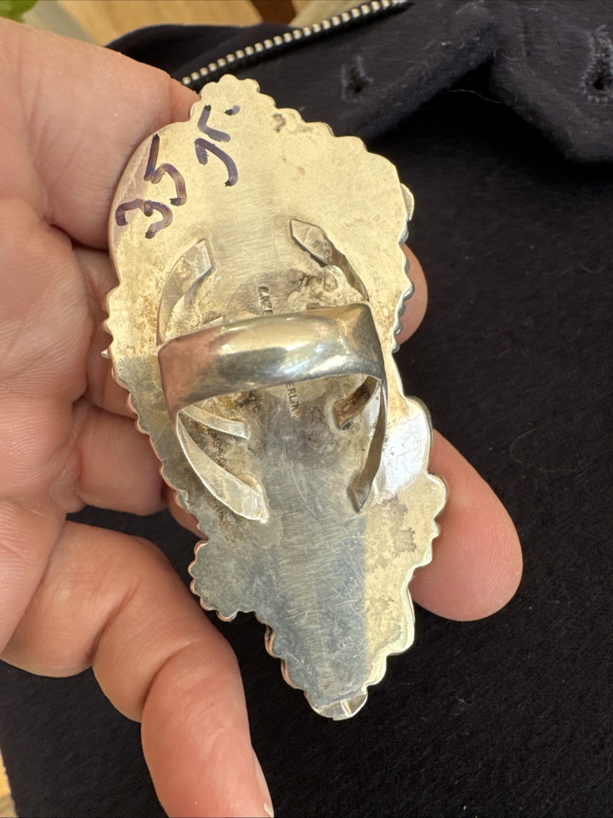 Huge! Statement Piece E KEE Native American Sterl… - image 15