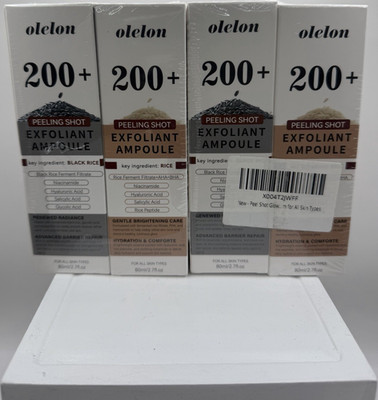 Olelon Peel Shot Exfoliating Ampoule Rice Niacinamide 2.7 fl oz pack of 2 D 