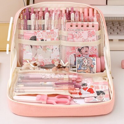 Large Capacity Pencil Bag Stationery Big Supplies School Pencil Pouch Zipper Pen