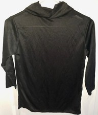 boys size medium BLACK TOP HALLOWEEN COSTUME WEAR long sleeve HOODED many ideas 