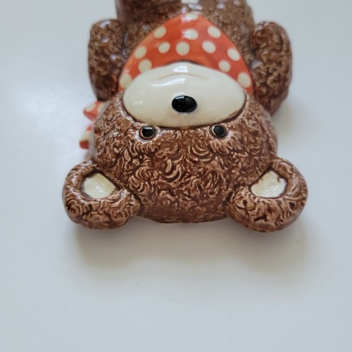 Otagiri Honey Bear Ceramic Wall Hanger Bandana Japan Vintage 1984 Wall Decor - Picture 5 of 11